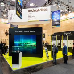 Messe-Fotoreportage vom Messefotografen Stefan Röhler am INDUSTRILAS Messestand auf Hannovermesse in Hannover