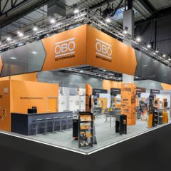 Messefotografie am OBO BETTERMANN Messestand auf der Messe ELEKTROTECHNIK in Dortmund
