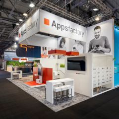 Messefotografie am APPS FACTORY Messestand auf der Messe dmexco in Köln