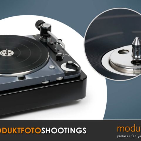 Produktaufnahme eines Thorens TD 124 DD Plattenspielers