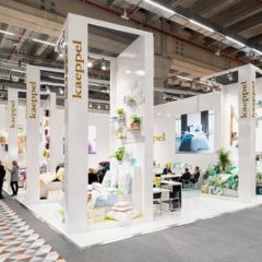 Messe-Fotoreportage vom Messefotografen Stefan Röhler am KAEPPEL Messestand auf HEIMTEXTIL in Frankfurt am Main