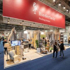 Fotoreportage vom Messefotografen Stefan Röhler am BIEDERLACK Messestand auf HEIMTEXTIL  in Frankfurt am Main
