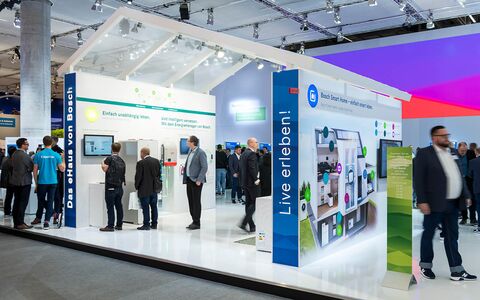 Messe-Fotoreportage vom Messefotografen Stefan Röhler am BOSCH Messestand auf ISH in Frankfurt am Main