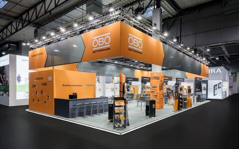 Messefotografie am OBO BETTERMANN Messestand auf der Messe ELEKTROTECHNIK in Dortmund